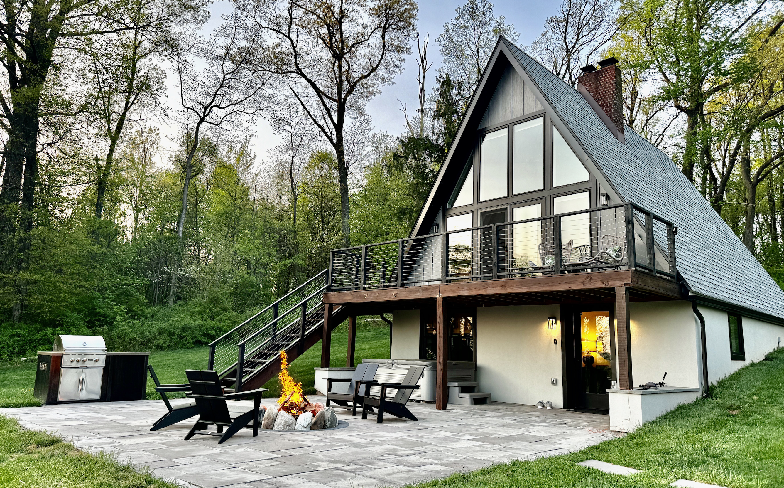 Luxury A-Frame with a view